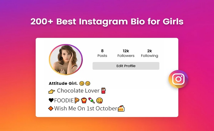 attitude bio for instagram for girl